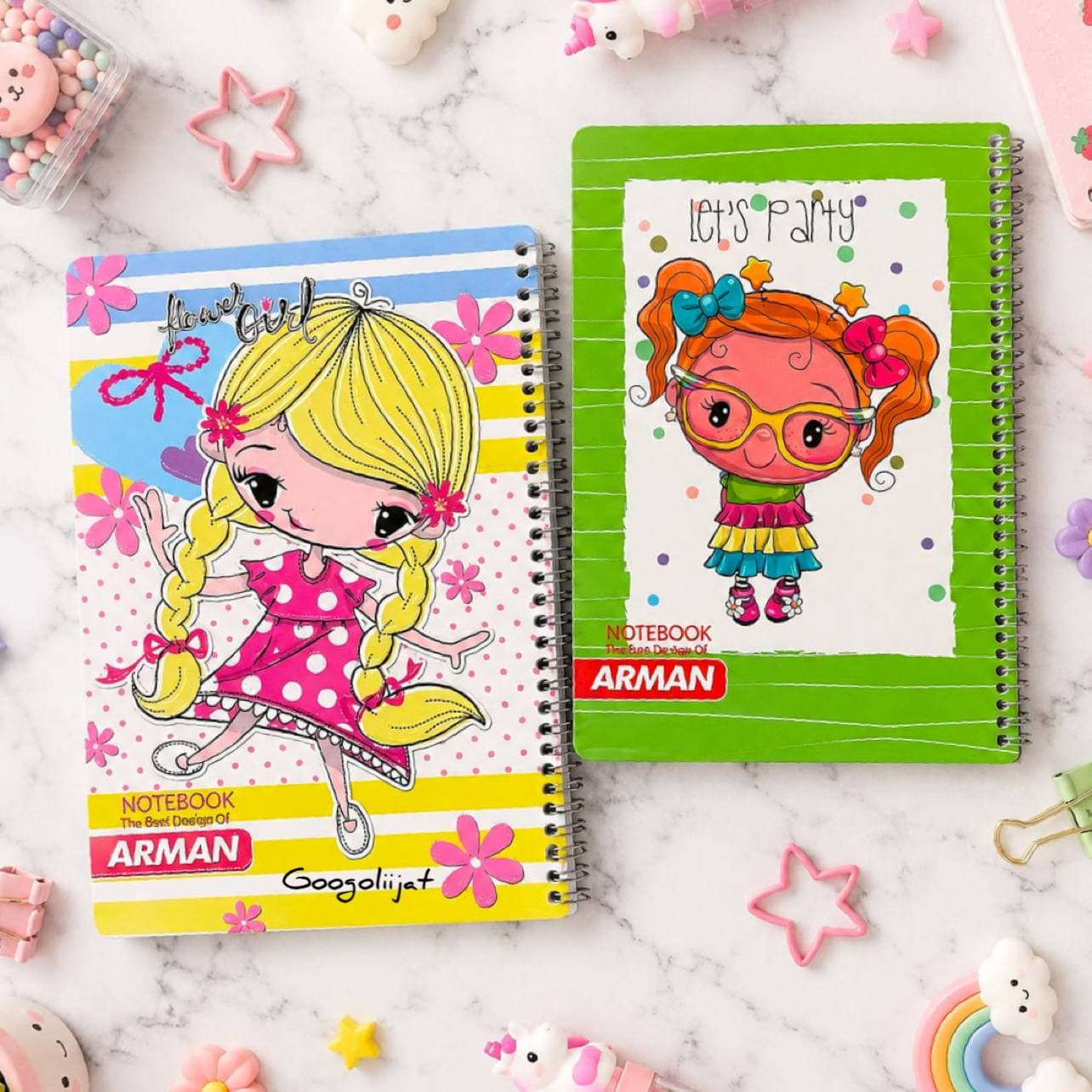 دفتر مشق سیمی 80 برگ فانتزی