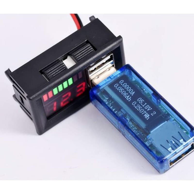 ماژول نمایشگر سطح شارژ باترى اسیدی روپنلی 12V دارای 2 خروجی USB — تصویر ۱۱