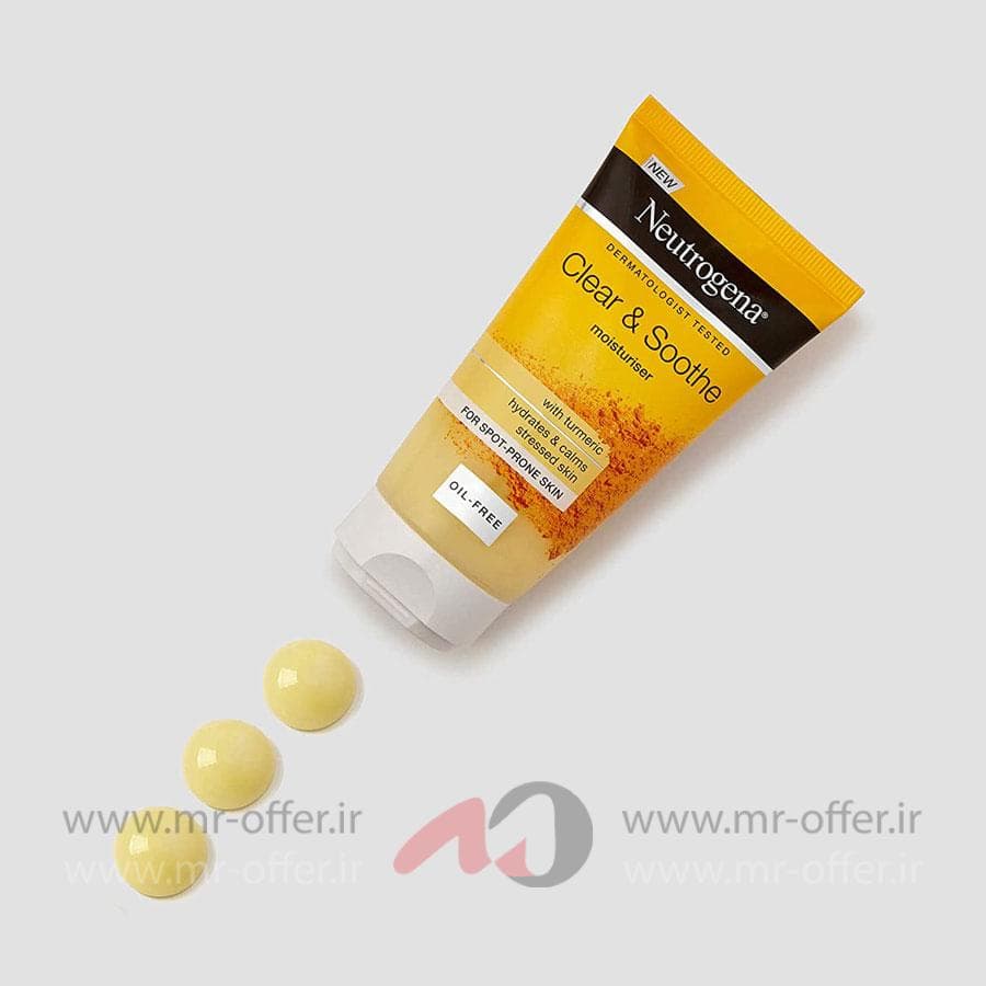 کرم مرطوب کننده نوتروژینا مدل Clear & Soothe حجم 75 میلی لیتر — تصویر ۲