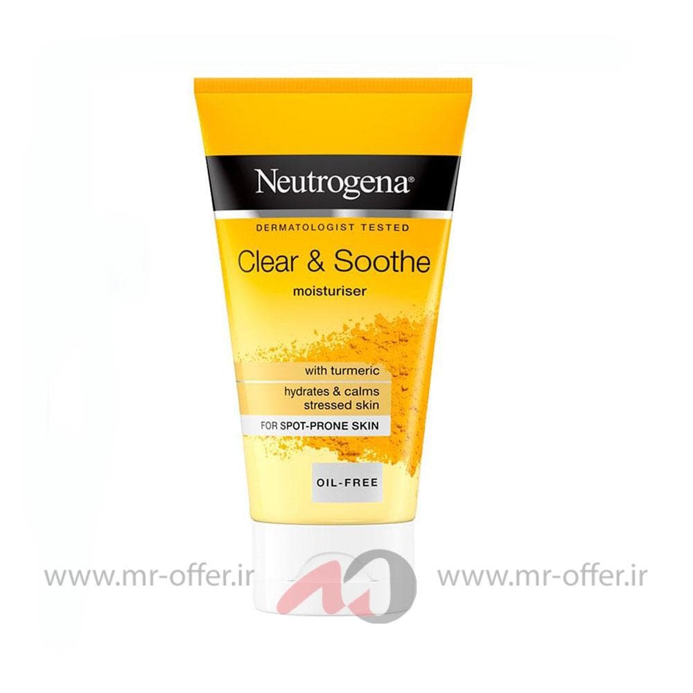 کرم مرطوب کننده نوتروژینا مدل Clear & Soothe حجم 75 میلی لیتر