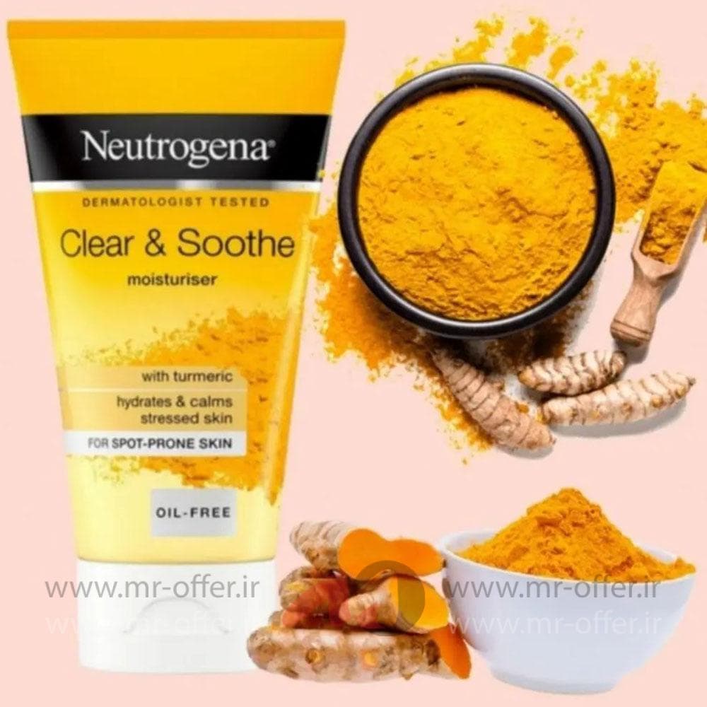 کرم مرطوب کننده نوتروژینا مدل Clear & Soothe حجم 75 میلی لیتر — تصویر ۳