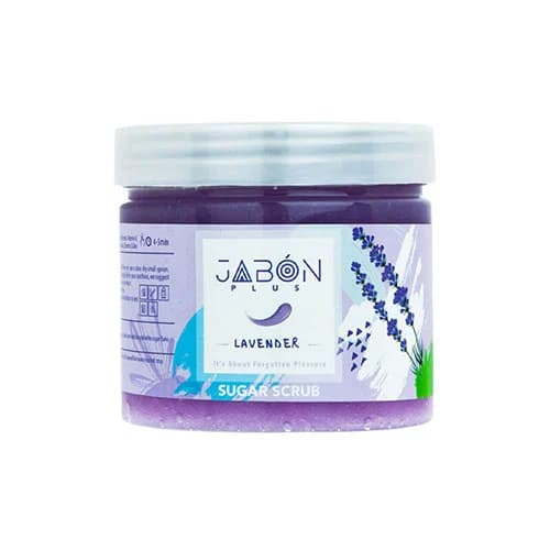 اسکراب شکری پوست ژبن پلاس مدل Lavender وزن 450 گرم — تصویر ۲