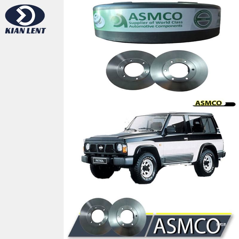 دیسک چرخ جلو نیسان پاترول برند ASMCO(2 عدد)
