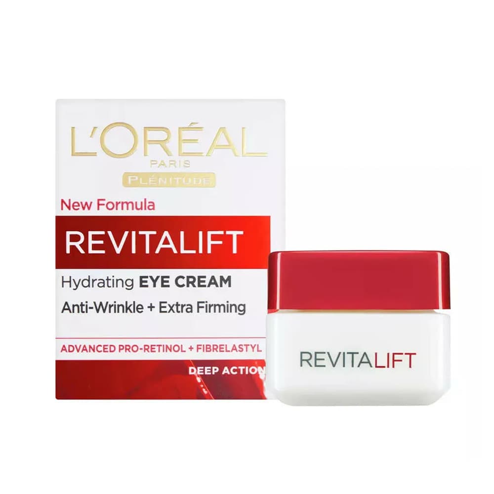سرم ضد چروک و روشن کننده دور چشم لورآل L’Oreal Paris Revitalift Hydrating Eye Cream