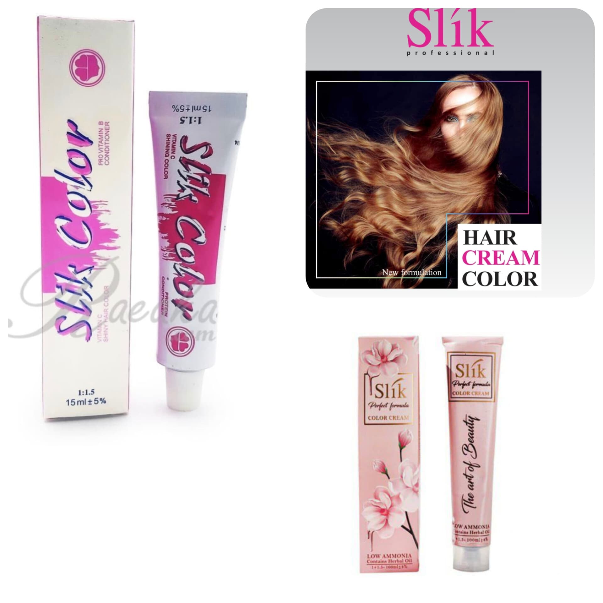 رنگ مو و واریاسیون برند سیلک silk