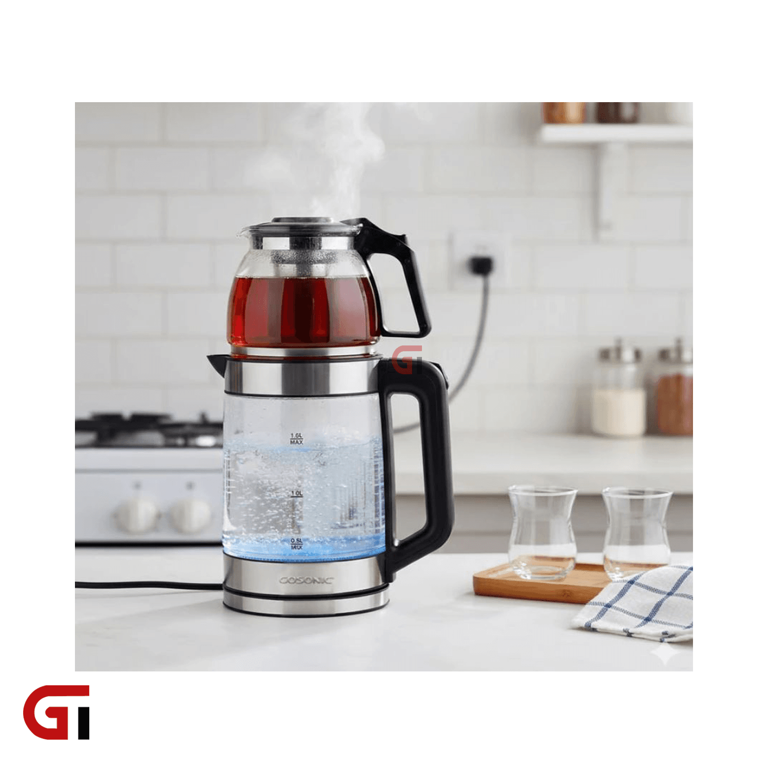 چای ساز روی هم گوسونیک مدل GST-766
