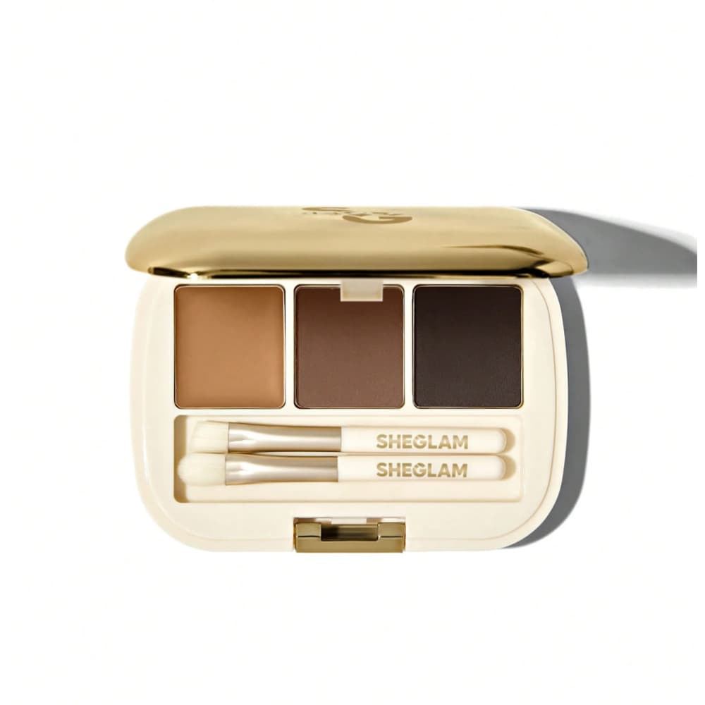 پالت سایه ابرو سه رنگ شیگلم EYEBROW PALETTE – 101 DARK BROWN