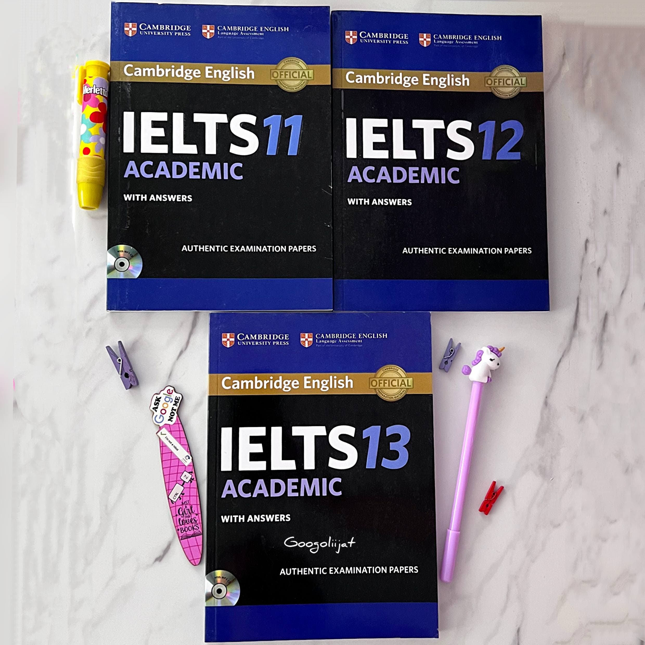 مجموعه سه جلدی کتاب Cambridge IELTS 11 12 13 Academic