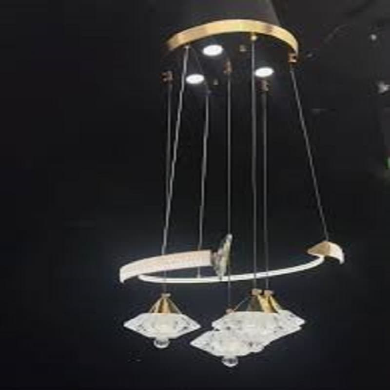 لوستر پرنور ریموت دار مناسب خواب و آشپزخانه و پذیرایی کوچک وارداتی — تصویر ۲