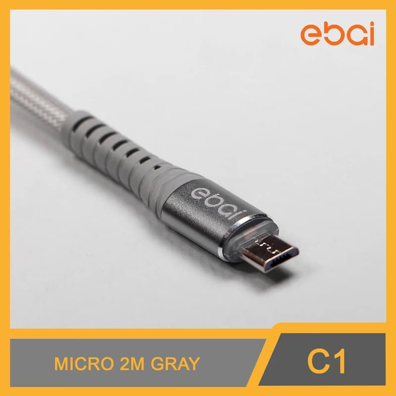 کابل شارژ میکرو اندرویدی ایبای مدل ebai C1 طول 2 متر — تصویر ۶