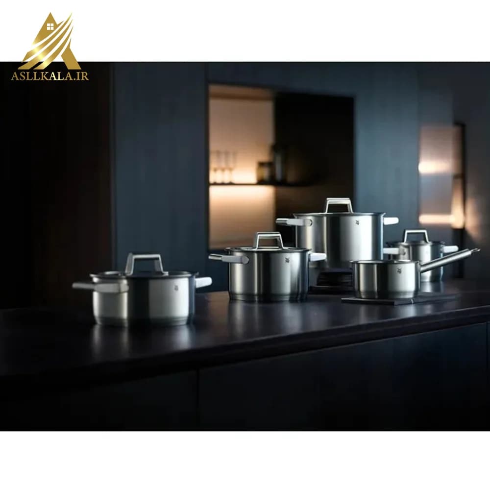 سرویس قابلمه استیل ۵ تکه برند WMF آلمان مدل Provence Plus
