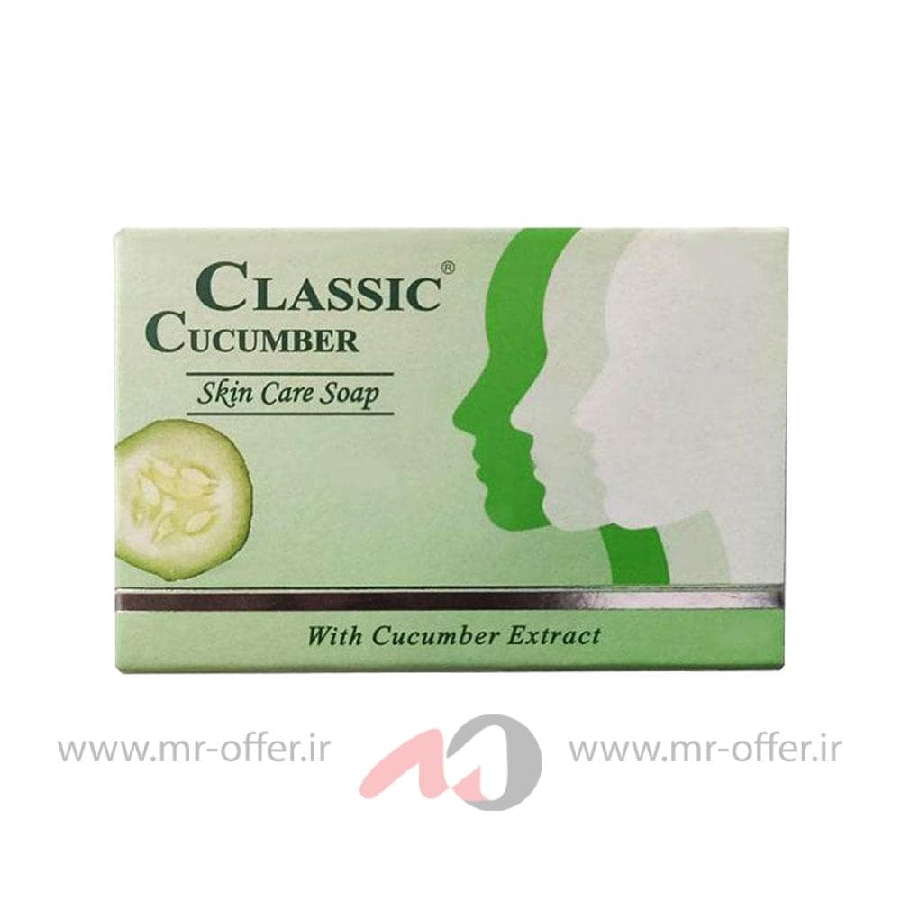 صابون کلاسیک مدل خیار وزن 85 گرم
