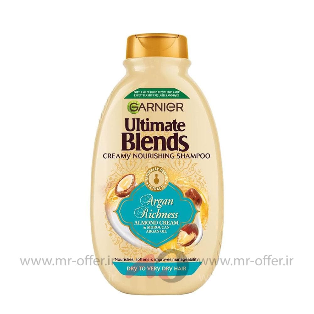 شامپو مو گارنیر مدل Argan Richness حجم 400 میلی لیتر