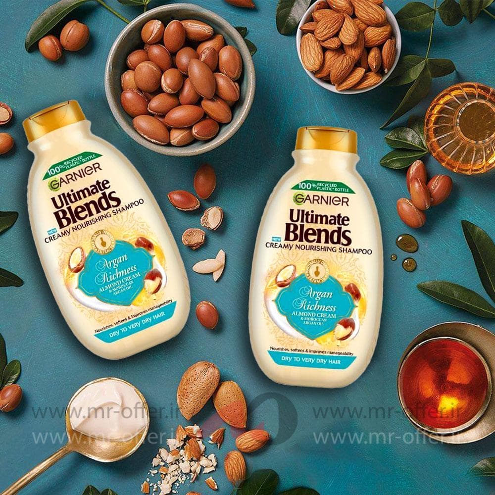 شامپو مو گارنیر مدل Argan Richness حجم 400 میلی لیتر — تصویر ۲