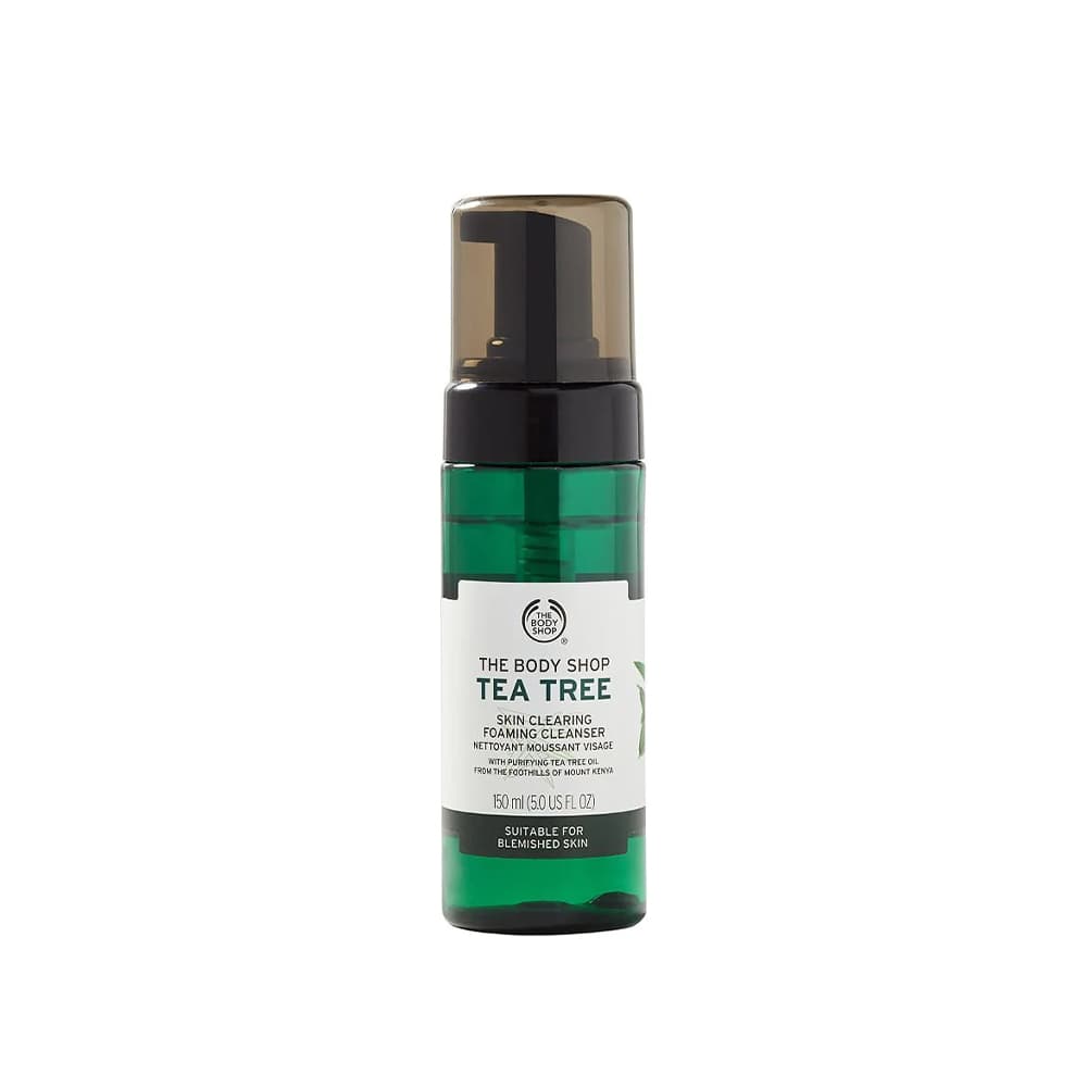فوم شستشوی و مرطوب کننده صورت بادی شاپ the body shop tea tree skin clearing foaming cleanser nettoyant moussant — تصویر ۲