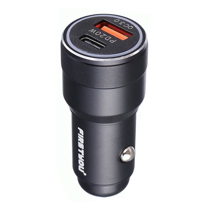 شارژر فندکی فست شارژ Firstyou F024 3A QC3.0 PD 20W — تصویر ۳