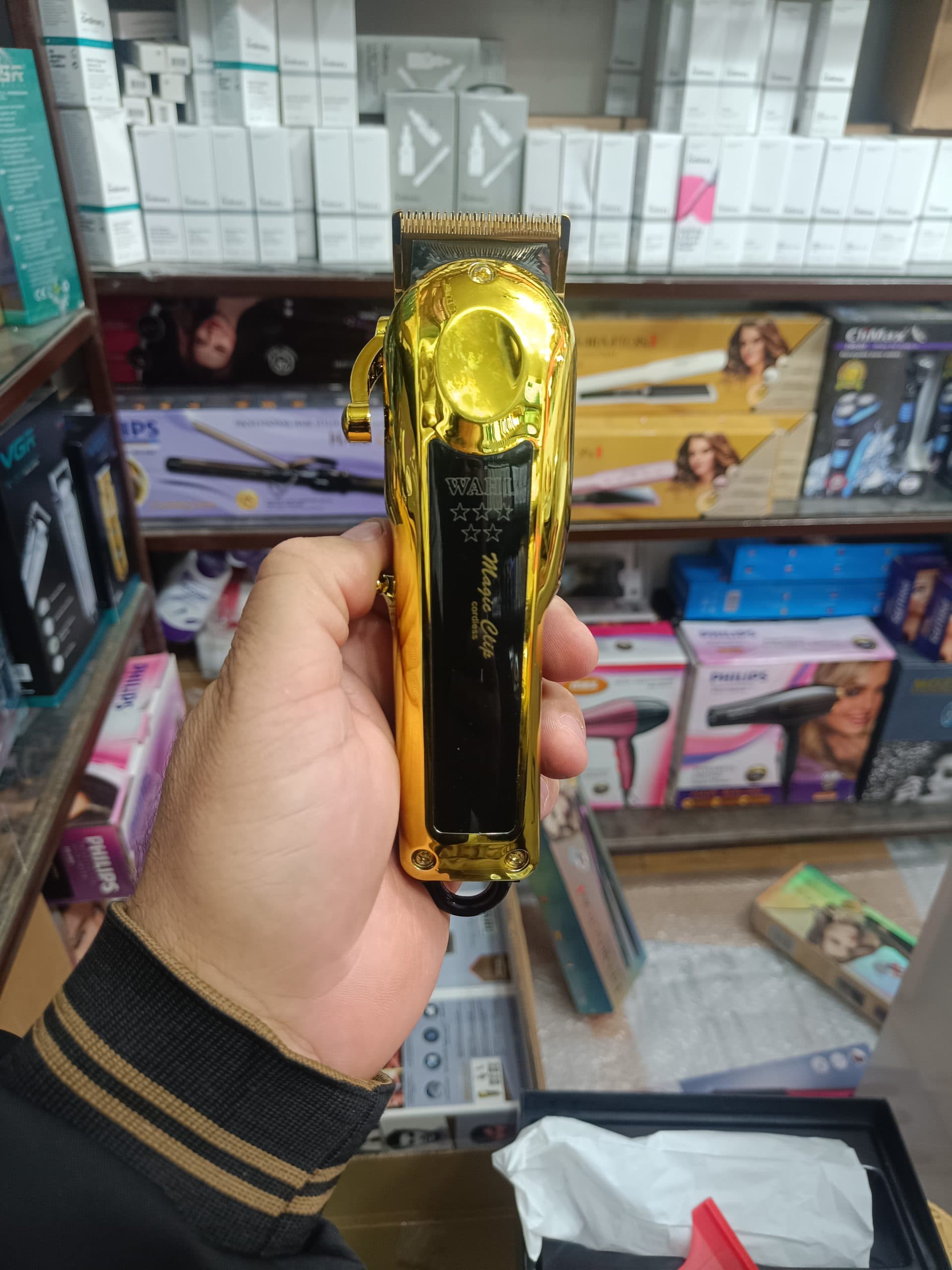 ماشین اصلاح موی سر و صورت وال مدل مجیک کلیپ گلد5 ستاره آسیا