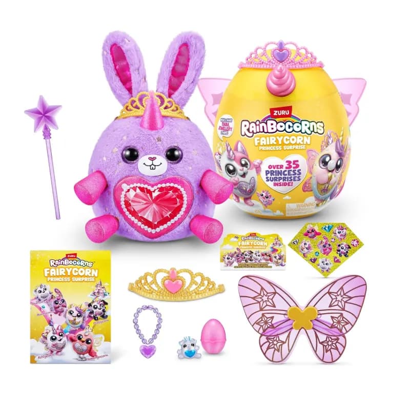عروسک سورپرایزی رینبوکورنز RainBocoRns سری Fairycorn Princess با شاخ و بال صورتی کد 9282 — تصویر ۷