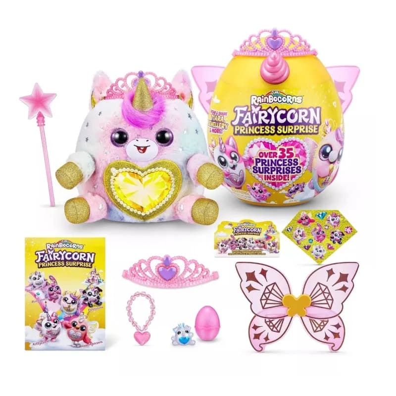 عروسک سورپرایزی رینبوکورنز RainBocoRns سری Fairycorn Princess با شاخ و بال صورتی کد 9282