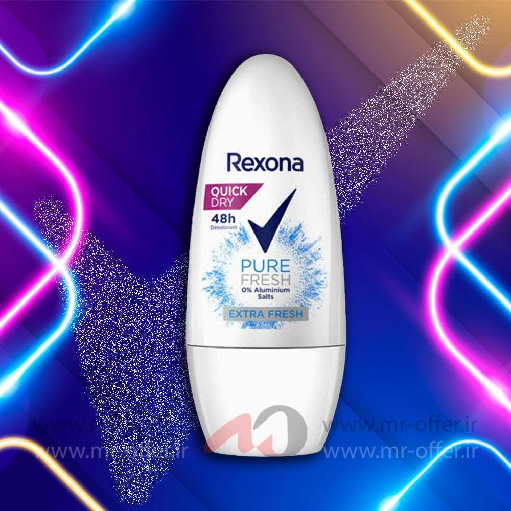 رول ضد تعریق رکسونا مدل Pure Fresh حجم 50 میلی لیتر — تصویر ۲
