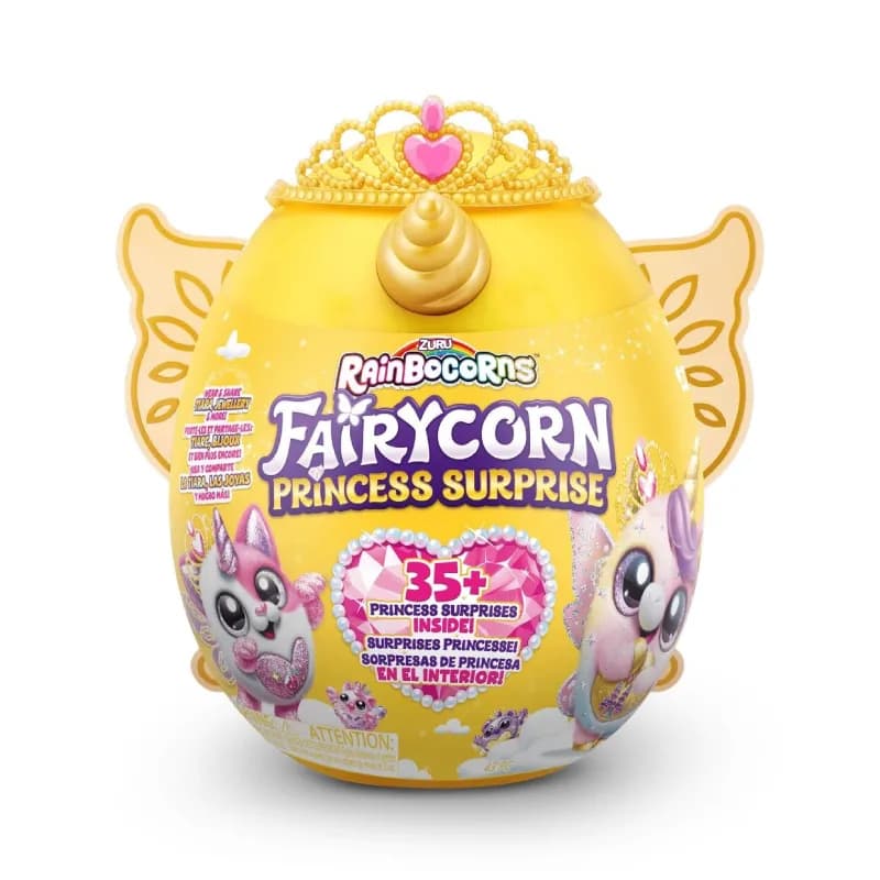 عروسک سورپرایزی رینبوکورنز RainBocoRns سری Fairycorn Princess با شاخ و بال طلایی 9282 — تصویر ۶