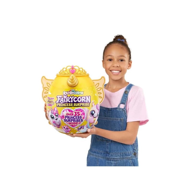عروسک سورپرایزی رینبوکورنز RainBocoRns سری Fairycorn Princess با شاخ و بال طلایی 9282 — تصویر ۸