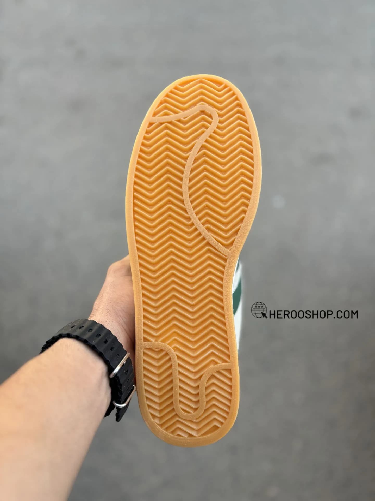 کتونی سایز بزرگ کامپوس طوسی مشکی / K / بزرگپا / کد 27122 — تصویر ۴