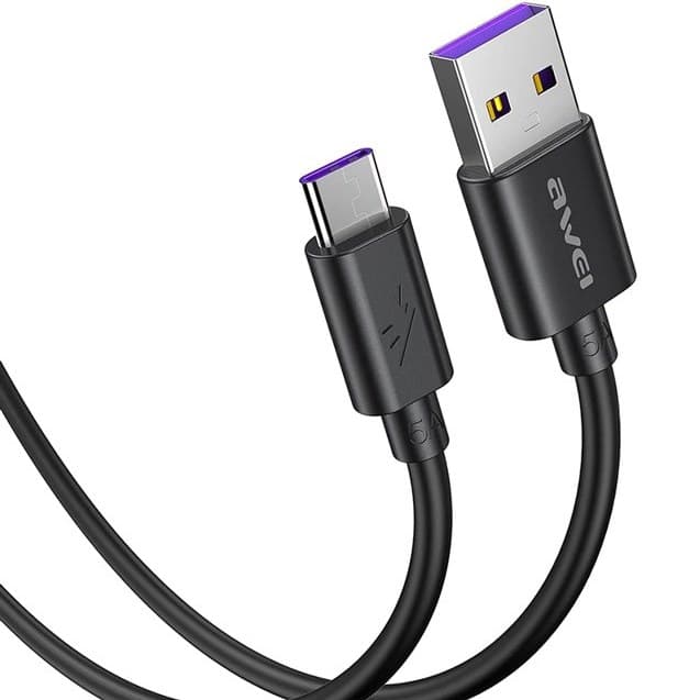 کابل تایپ سی فست شارژ Awei CL-110T 5A 1m