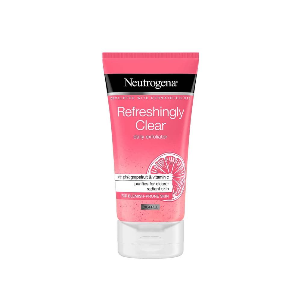 اسکراب و لایه بردار و نرم کننده پوست نوتروژینا neutrogena refreshingly clear daily exfoliator