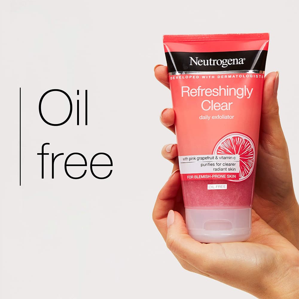 اسکراب و لایه بردار و نرم کننده پوست نوتروژینا neutrogena refreshingly clear daily exfoliator — تصویر ۳