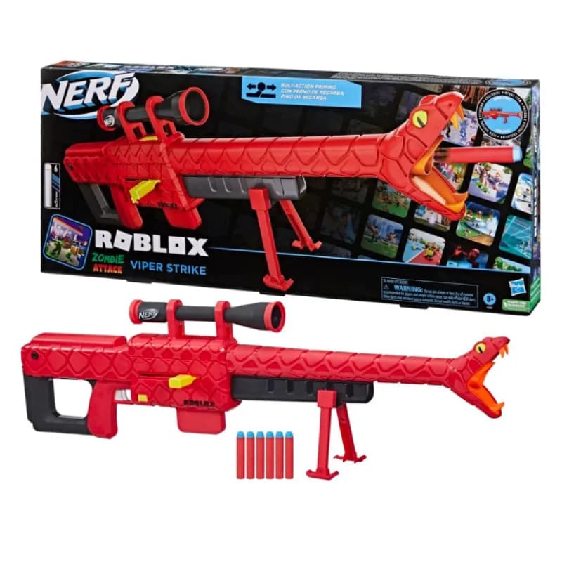 تفنگ اسباب بازی نرف روبلوکس مدل Nerf viper gun کد F5483