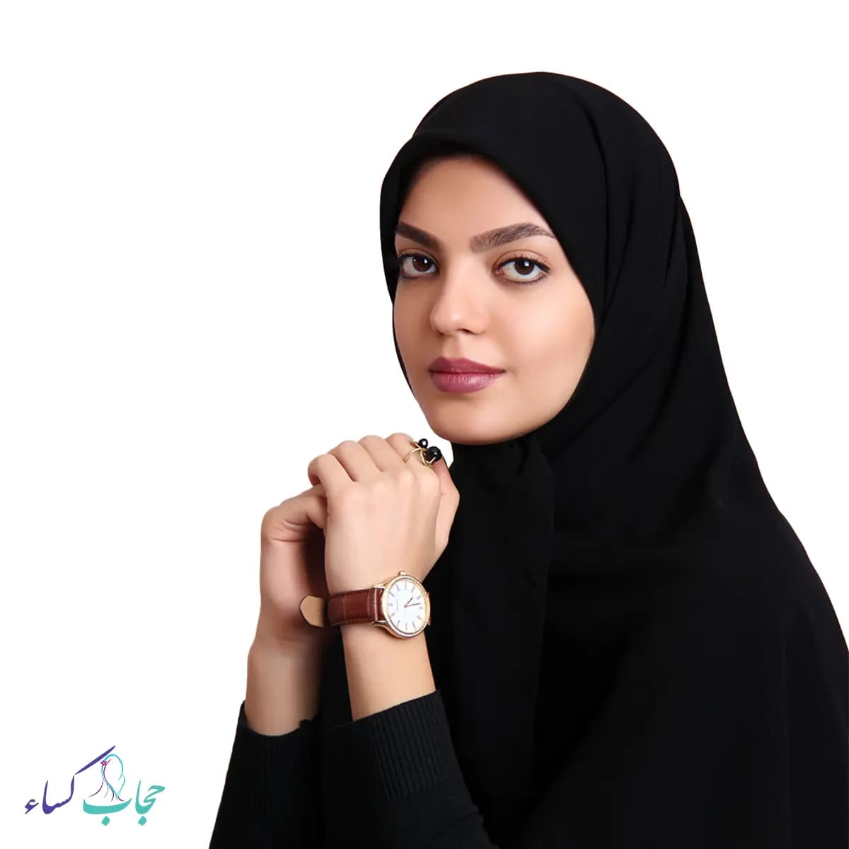 مقنعه خبرنگاری دبیری کرپ اعلا