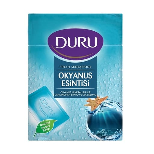 صابون حمام دورو DURU با رایحه اقیانوس بسته 4 عددی 600 gr