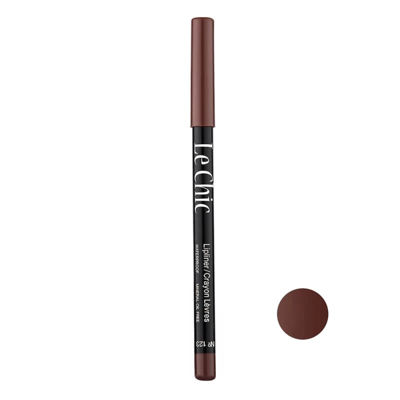 خط لب WATERPROOF MINERAL OIL FREE کد 123 لچيک – LECHIC