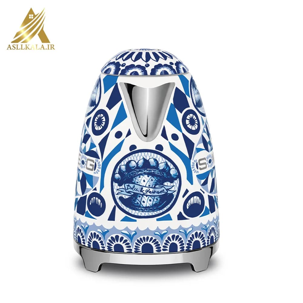 کتری برقی دولچه گابانا طرح آبی مدیترانه ای اسمگ مدل KLF03 ا SMEG BLU Mediterraneo Electric Kettle KLF03 — تصویر ۵