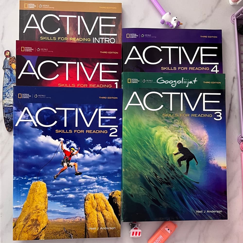 مجموعه 5 جلدی کتاب Active Skills For Reading اثر Neil J Anderson ویرایش سوم