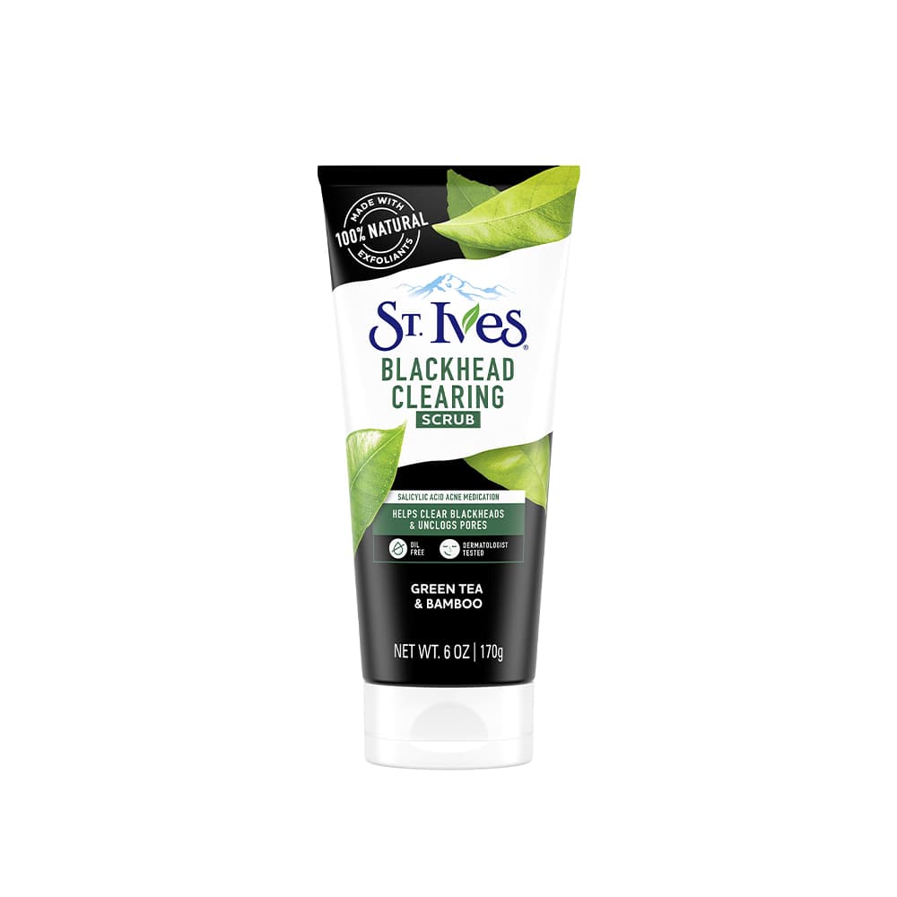 اسکراب و لایه بردار تمیز کننده پوست سنت ایوز st ives blackhead clearing scrub