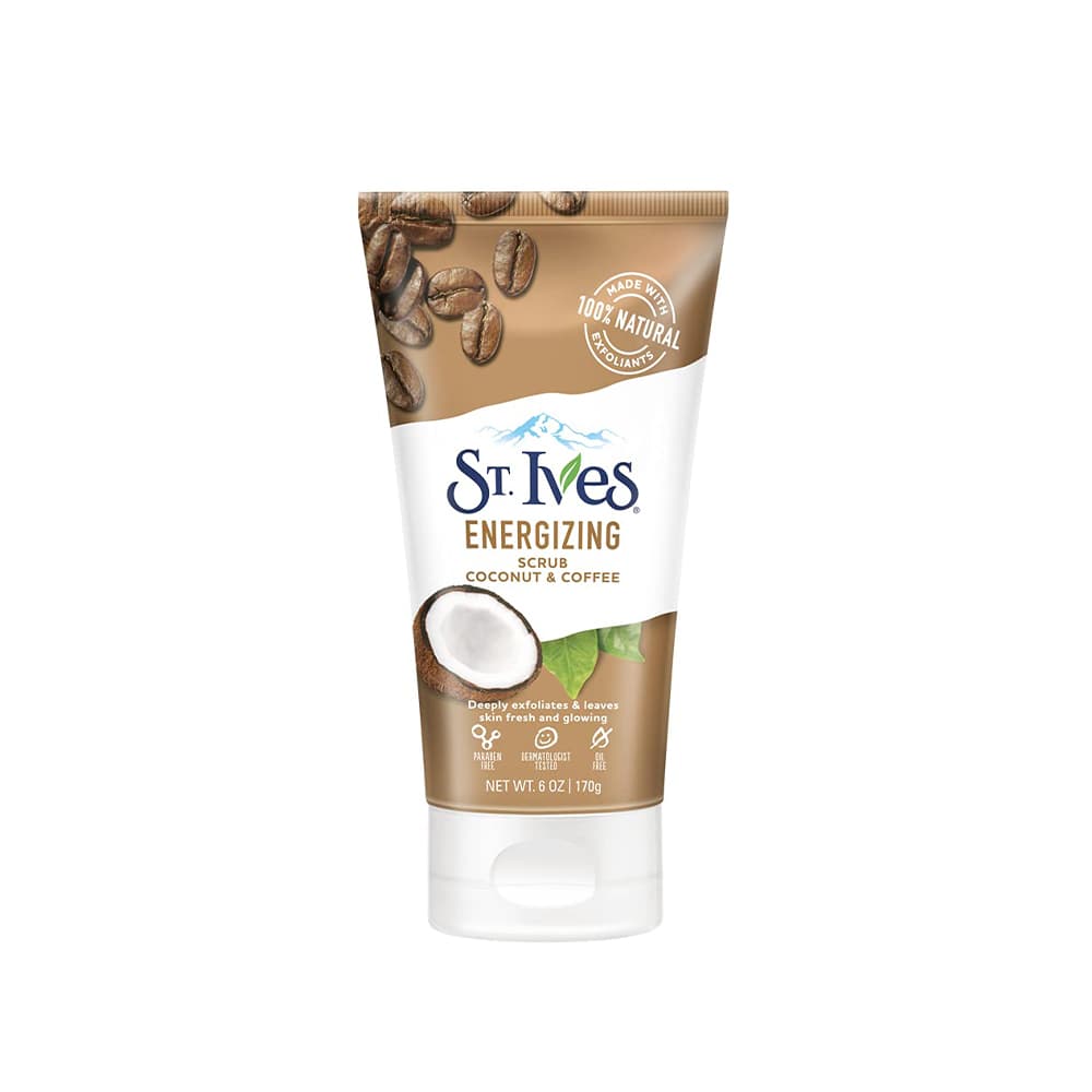 اسکراب و لایه بردار ملایم صورت سنت ایوز st.ives energizing coconut and coffee scrub