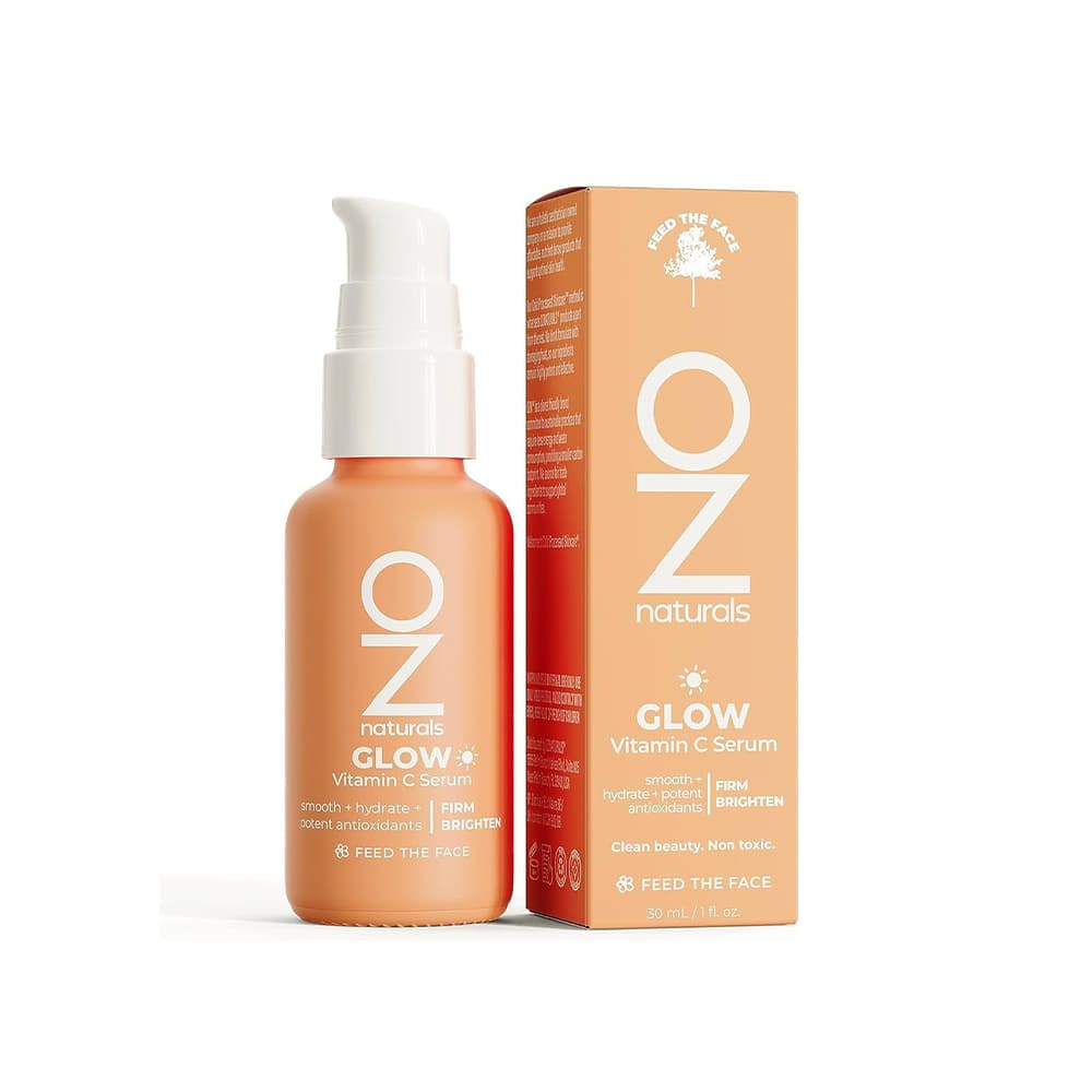 سرم ویتامین سی و درخشان کننده feed the face oz naturals glow vitamin c serum