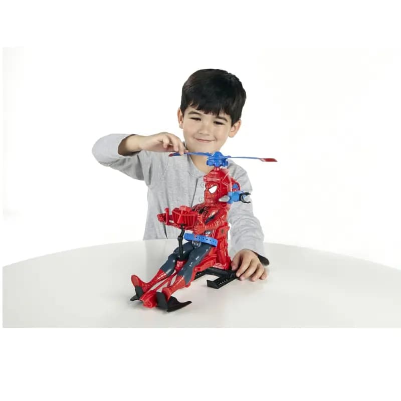 اکشن فیگور مردعنکبوتی همراه با اسپایدرکوپتر برند hasbro کد A6747 — تصویر ۶