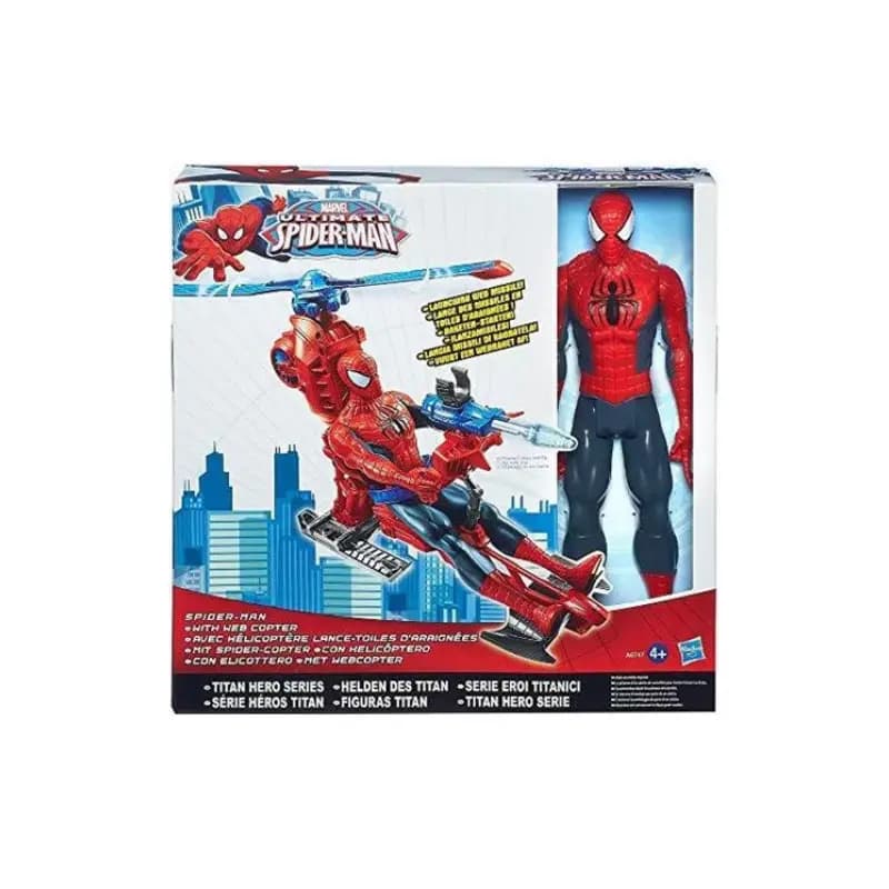اکشن فیگور مردعنکبوتی همراه با اسپایدرکوپتر برند hasbro کد A6747 — تصویر ۴