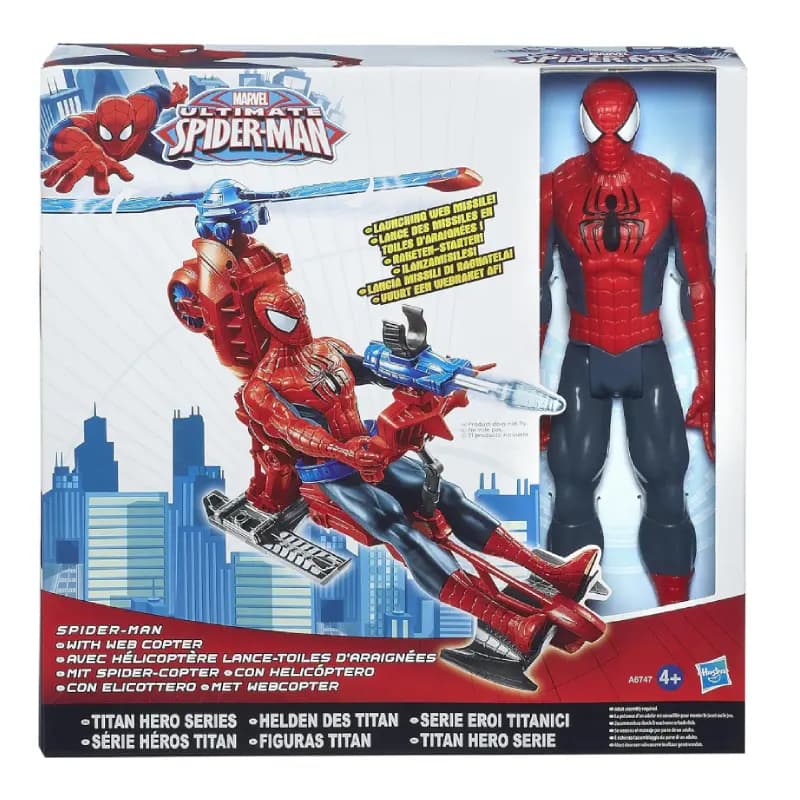 اکشن فیگور مردعنکبوتی همراه با اسپایدرکوپتر برند hasbro کد A6747 — تصویر ۳