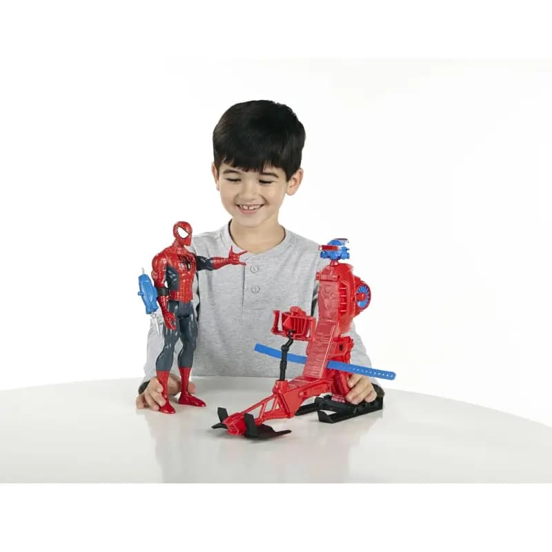 اکشن فیگور مردعنکبوتی همراه با اسپایدرکوپتر برند hasbro کد A6747 — تصویر ۷