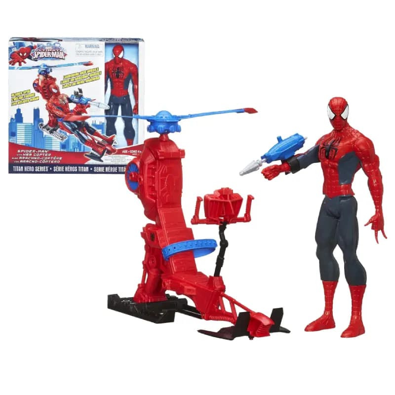 اکشن فیگور مردعنکبوتی همراه با اسپایدرکوپتر برند hasbro کد A6747