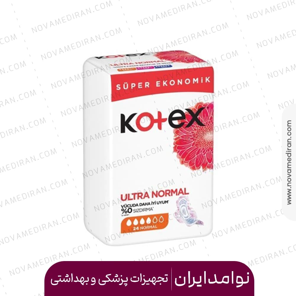 نواربهداشتی کوتکس مدل Ultra normal بسته ۲۴ عددی