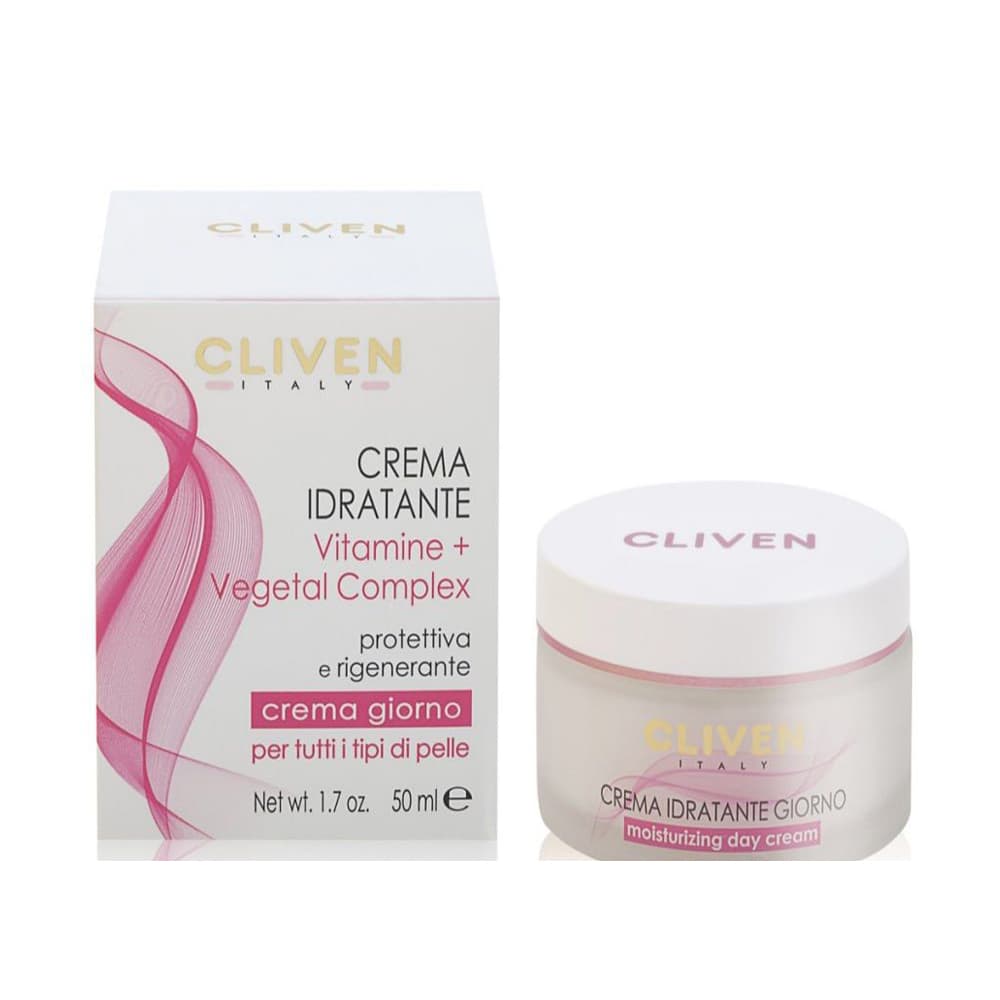 کرم مرطوب کننده و آبرسان رو کلیون cliven moisturizing cream vitamins vegetal complex
