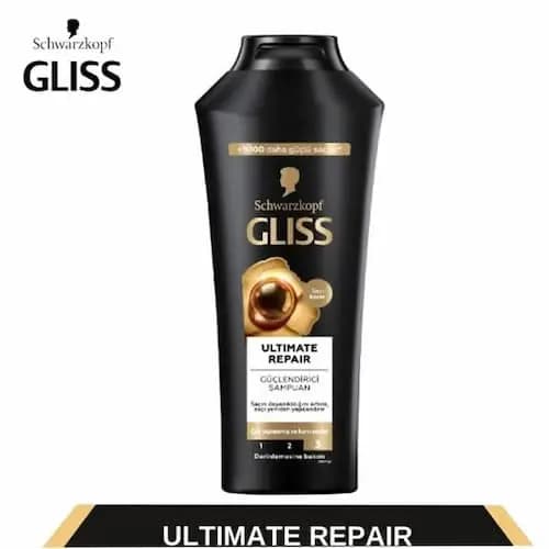 شامپو گلیس مشکی مدل Ultimate Repair ترمیم کننده موهای آسیب دیده 500 میل