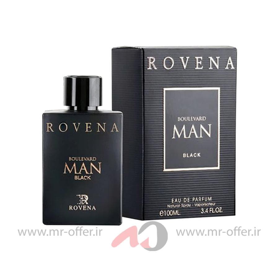 ادوپرفیوم مردانه روونا مدل Boulevard Man Black حجم 100 میلی لیتر
