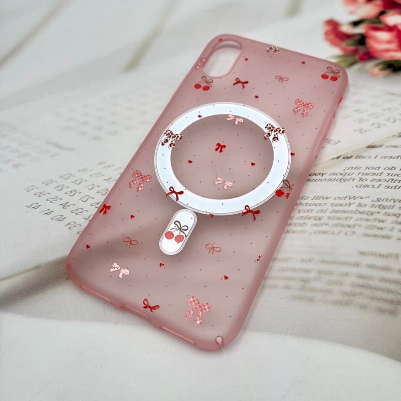 قاب گوشی iPhone X / iPhone XS آیفون Sticker Case مات مگ سیف Magsafe اورجینال طرح پاپیون کد 959258 — تصویر ۲