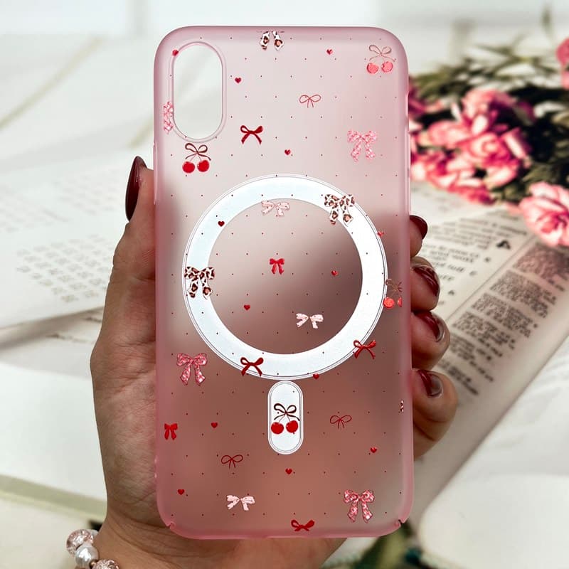 قاب گوشی iPhone X / iPhone XS آیفون Sticker Case مات مگ سیف Magsafe اورجینال طرح پاپیون کد 959258